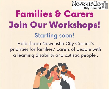 Newcastle Co production family carers Workshops Poster (1)