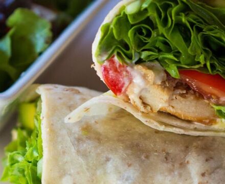 Chicken and chorizo wrap